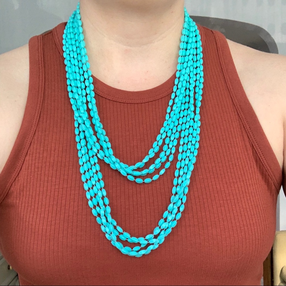 Vintage aqua necklace